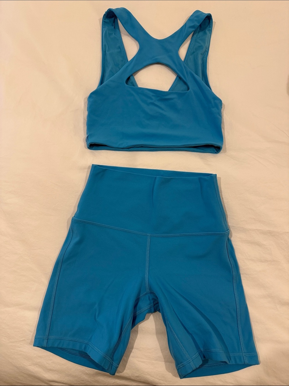 Lululemon align Sports Bra + High-Waist Biker Shorts - never worn